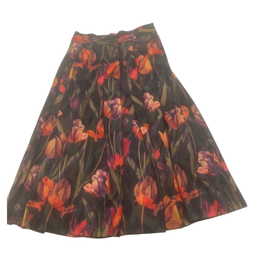 Smashed Lemons Floral Skirt